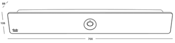 Cisco Webex Room Kit 尺寸