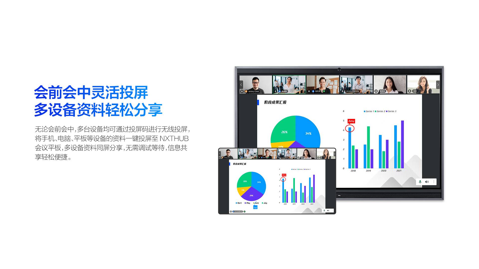 TCL NXTHUB V61会议平板 腾讯会议Rooms认证款 | TCL会议大屏一体机